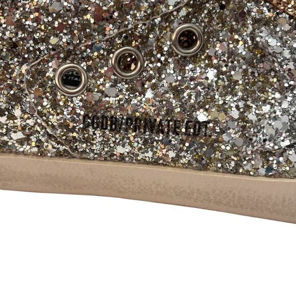 Golden Goose Limited SuperStar Bicolor Low Rise Sneaker Silver Gold Size 39 (9) - Picture 4 of 13